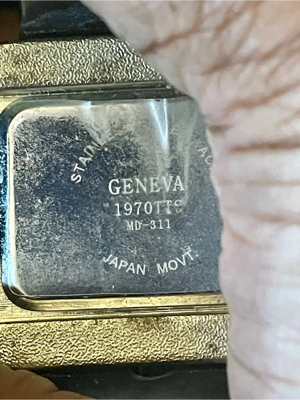 Geneva Leopard Square Face Watch with Gold Trim